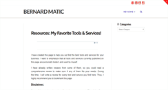 Desktop Screenshot of bernardmatic.com