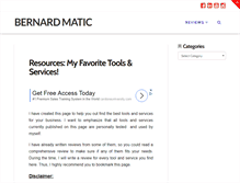 Tablet Screenshot of bernardmatic.com